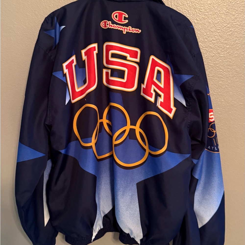 Champion 1996 USA Olympic Team Jacket - Blue and Gold